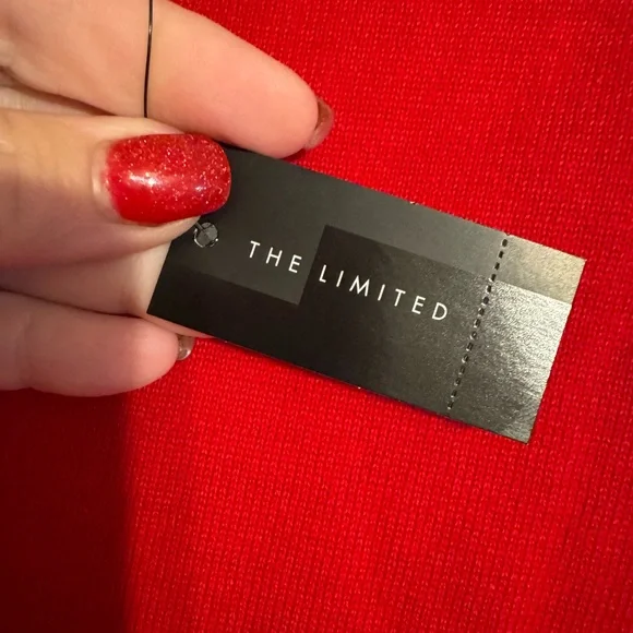 NWT      The Limited Red/Navy Plaid Sweater  LARGE   #4 - Picture 10 of 10